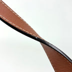 Loewe Logo Shoulder Bag Leather Brown — view 6