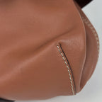 Loewe Logo Shoulder Bag Leather Brown — view 3
