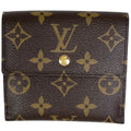 Louis Vuitton Portefeuille Elise Hook Trifold Wallet Monogram Brown
