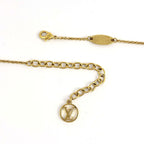 Louis Vuitton Necklace LV Iconic Enamel Logo Gold Plated Pink — view 3