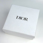 Dior Logo Rhinestone Necklace 2 Row Gold Plated — view 5