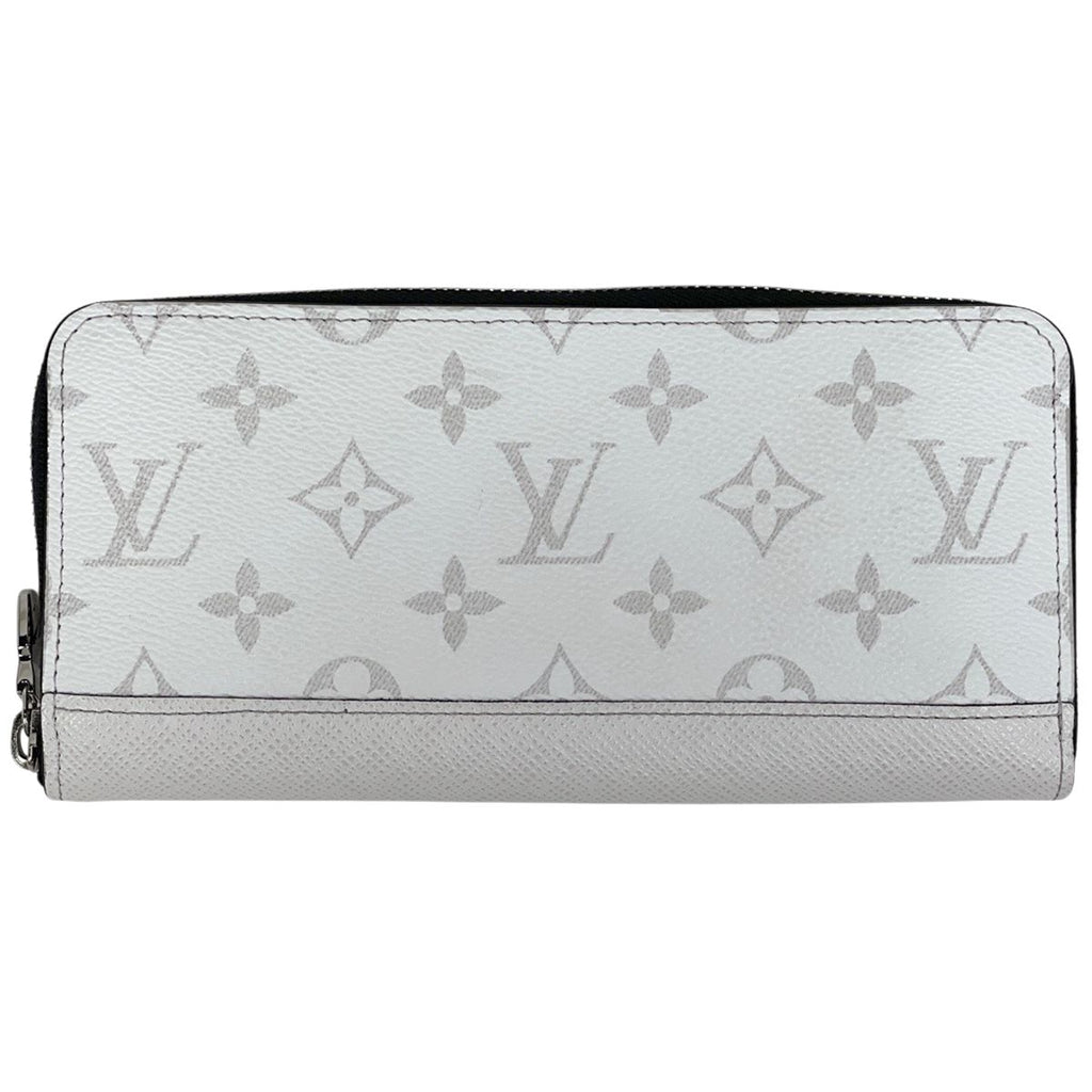 Louis Vuitton Zippy Wallet Horizontal Zip Around Taigarama Optic White