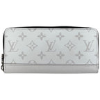 Louis Vuitton Zippy Wallet Horizontal Zip Around Taigarama Optic White