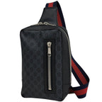Gucci GG Pattern Belt Bag Soft Supreme Black