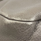 Prada Logo Shoulder Bag Leather Gray — view 3