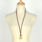 Hermes Cadena Hand Necklace Leather Gold — view 4