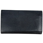 Hermes Citizen Twill Long Silk in Wallet Veau Blue Chien