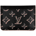 Louis Vuitton Card Holder LV Side Up Passcase Case Monogram Noir Pink