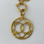 Chanel CC Logo Necklace Round Long Gold Plated — view 2