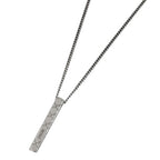 Dior Logo Necklace Cannage Stainless Steel Silver