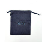 Dior Logo Necklace Cannage Stainless Steel Silver — view 5