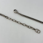 Dior Dog Tag Necklace Logo Silver Plated — view 3