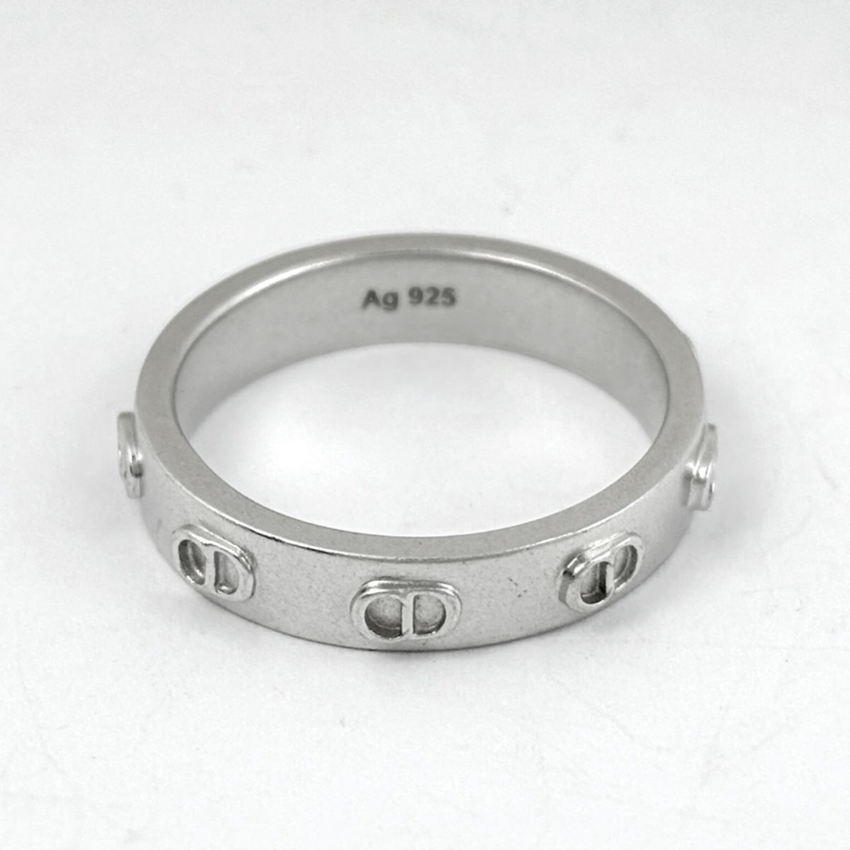 Dior Logo Ring CD 925 Sterling Silver