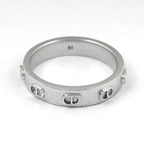 Dior Logo Ring CD 925 Sterling Silver