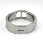 Dior Logo Ring Rhinestone No 19 Silver