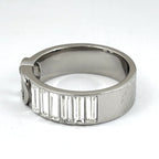 Dior Logo Ring Rhinestone No 19 Silver