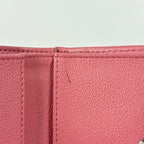 Chanel CC Logo Trifold Wallet Half Coco Quilted Caviar Leather Pink — view 6