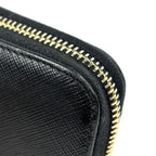 Prada Zip Around Wallet Robot Saffiano Leather Nero — view 4