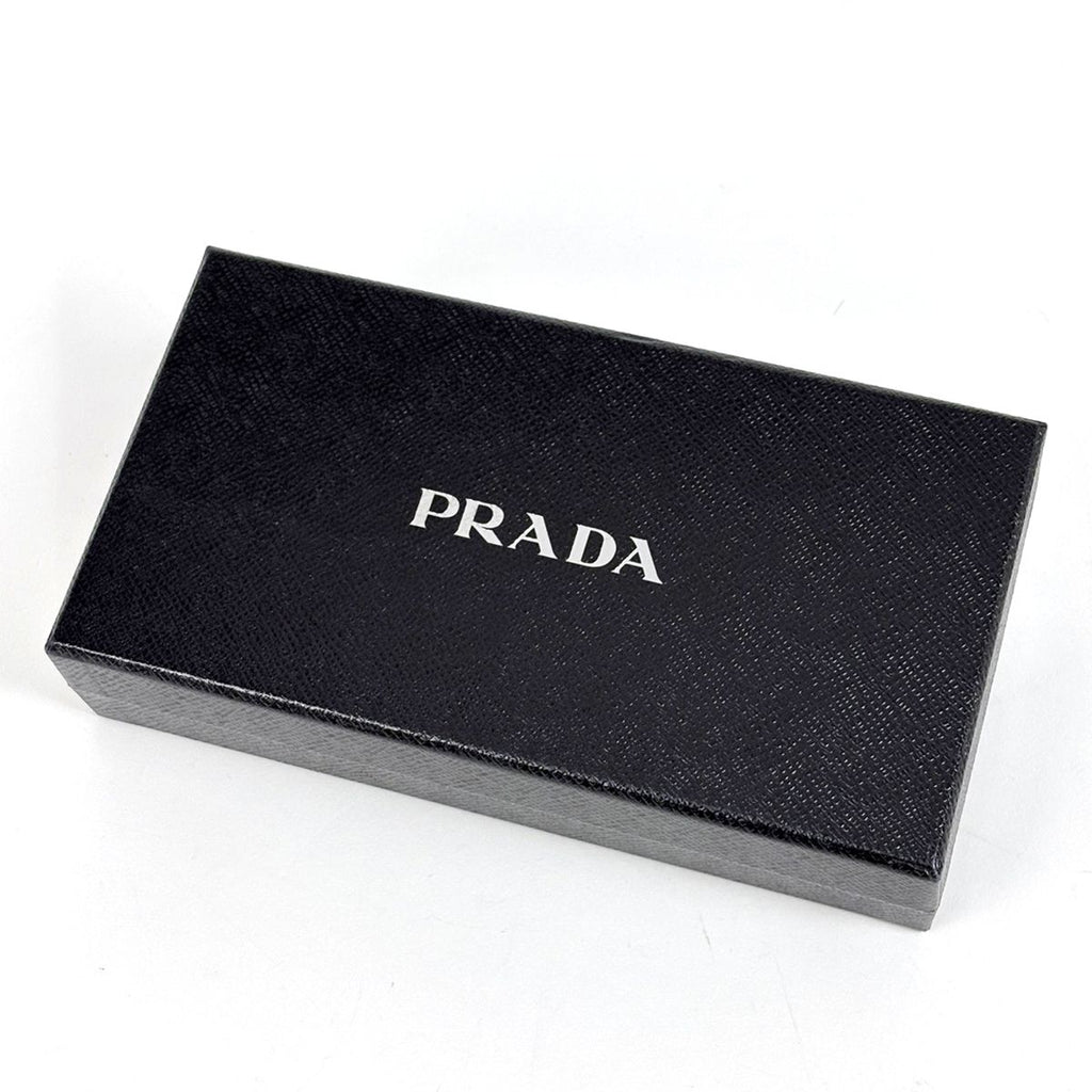 Prada Zip Around Wallet Robot Saffiano Leather Nero — view 8