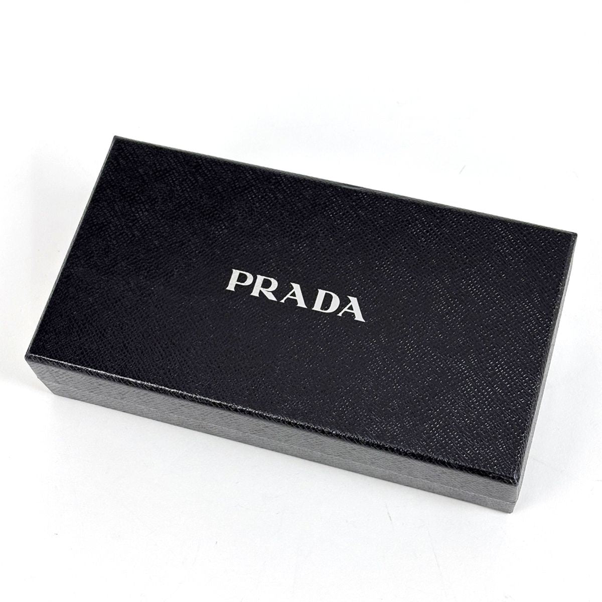 Prada Zip Around Wallet Robot Saffiano Leather Nero — view 8