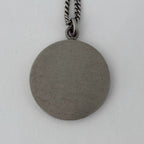 Chanel Camellia Necklace CC Logo Silver Plated — view 2