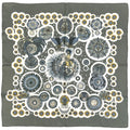 Hermes Carre 90 le Roy Soleil Sun King Scarf Silk Gray Multicolor