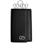 Gucci Interlocking Key Case Leather Black Key Holder