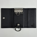 Gucci Interlocking Key Case Leather Black Key Holder — view 6