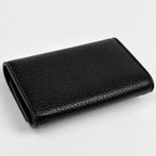 Gucci Interlocking Key Case Leather Black Key Holder — view 2