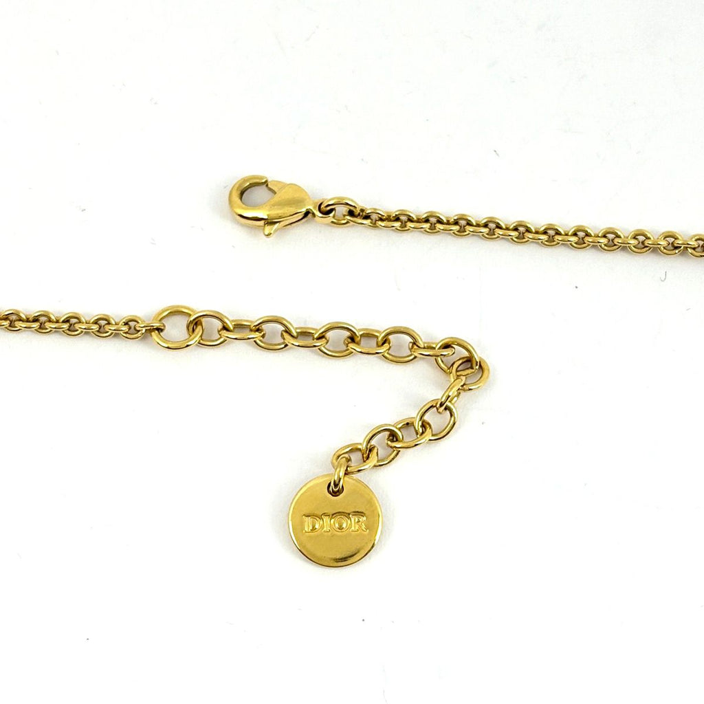 Dior Logo Necklace CD Gold Plated — view 3