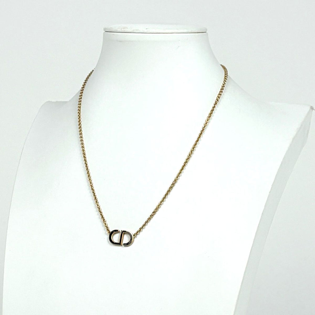 Dior Logo Necklace CD Gold Plated — view 4