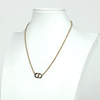 Dior Logo Necklace CD Gold Plated — view 4
