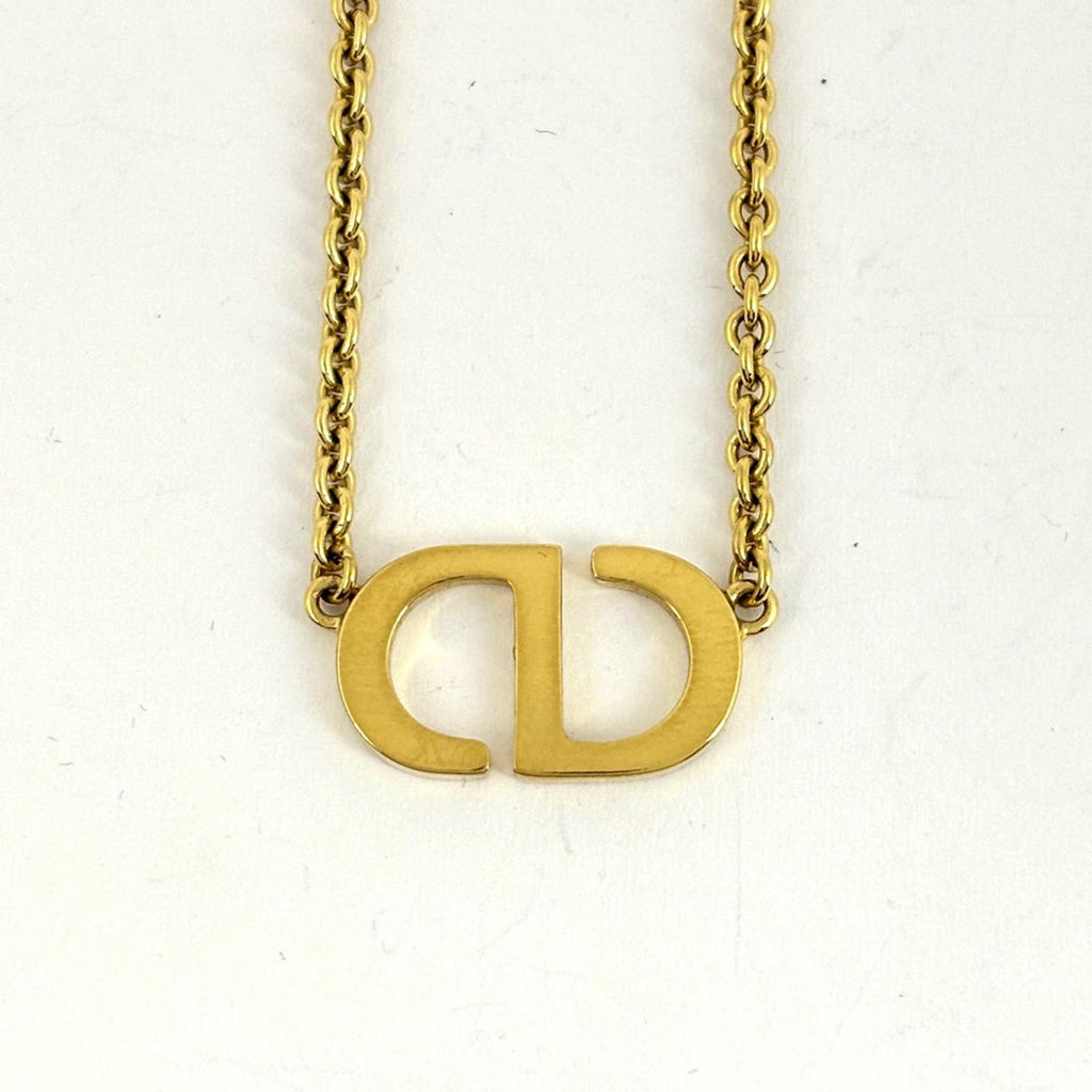 Dior Logo Necklace CD Gold Plated — view 2