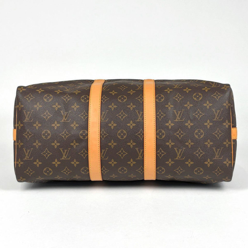 Louis Vuitton Keepall Bandouliere 45 2-Way Boston Bag Monogram Brown — view 2
