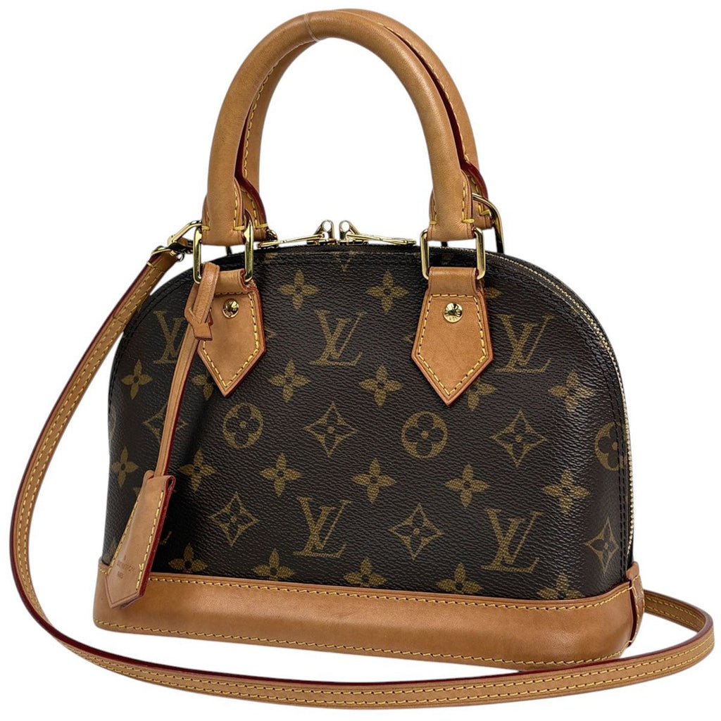 Louis Vuitton Alma BB Shoulder Bag 2-Way Monogram Brown