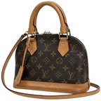 Louis Vuitton Alma BB Shoulder Bag 2-Way Monogram Brown