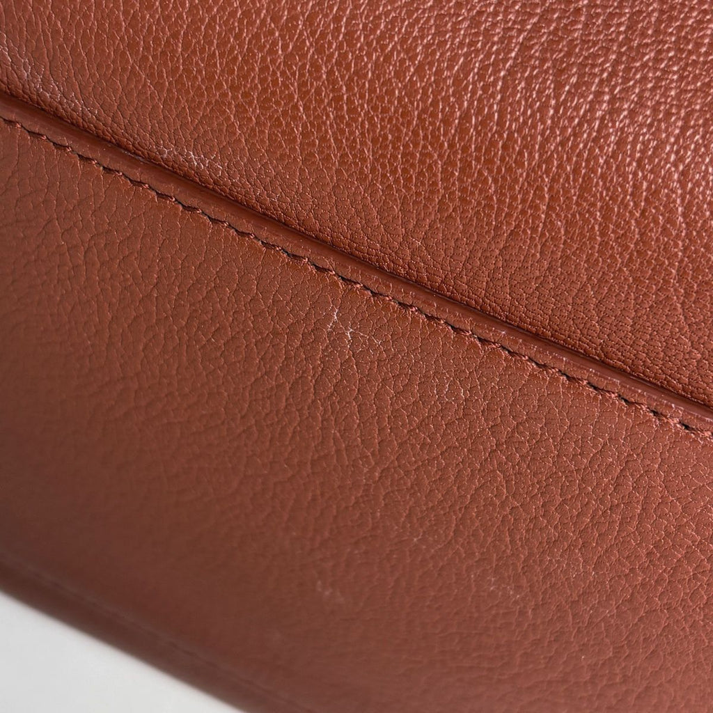 Bottega Veneta Intrecciato Handbag Leather Brown — view 4