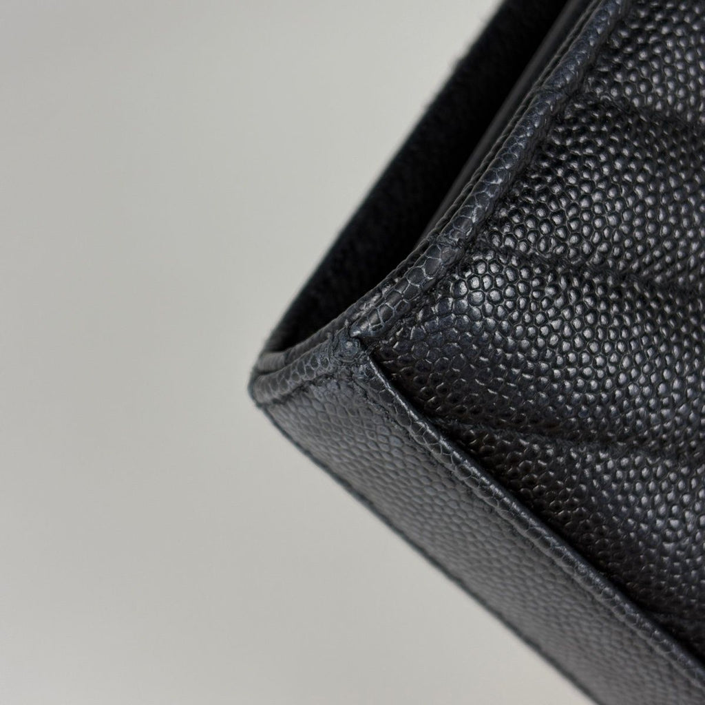 Saint Laurent Yves Cassandra Classic Chain Wallet 2-Way Shoulder Bag Leather — view 3