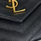 Saint Laurent Yves Cassandra Classic Chain Wallet 2-Way Shoulder Bag Leather — view 4