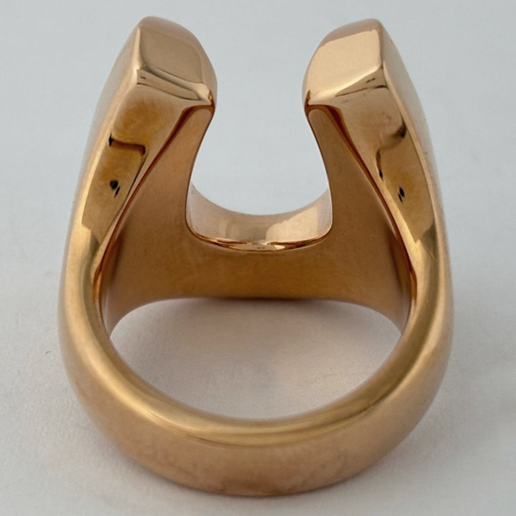 Hermes Joquette Ring Pink Gold Black