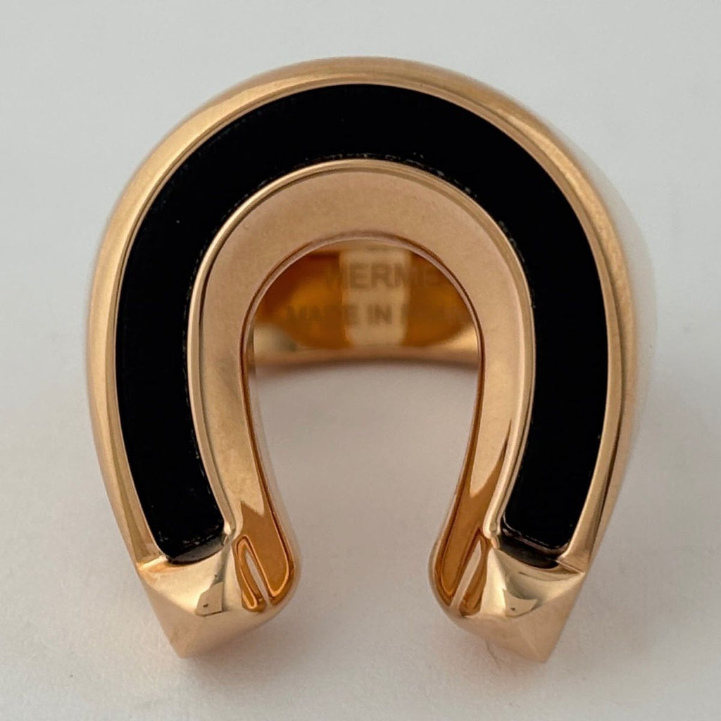 Hermes Joquette Ring Pink Gold Black