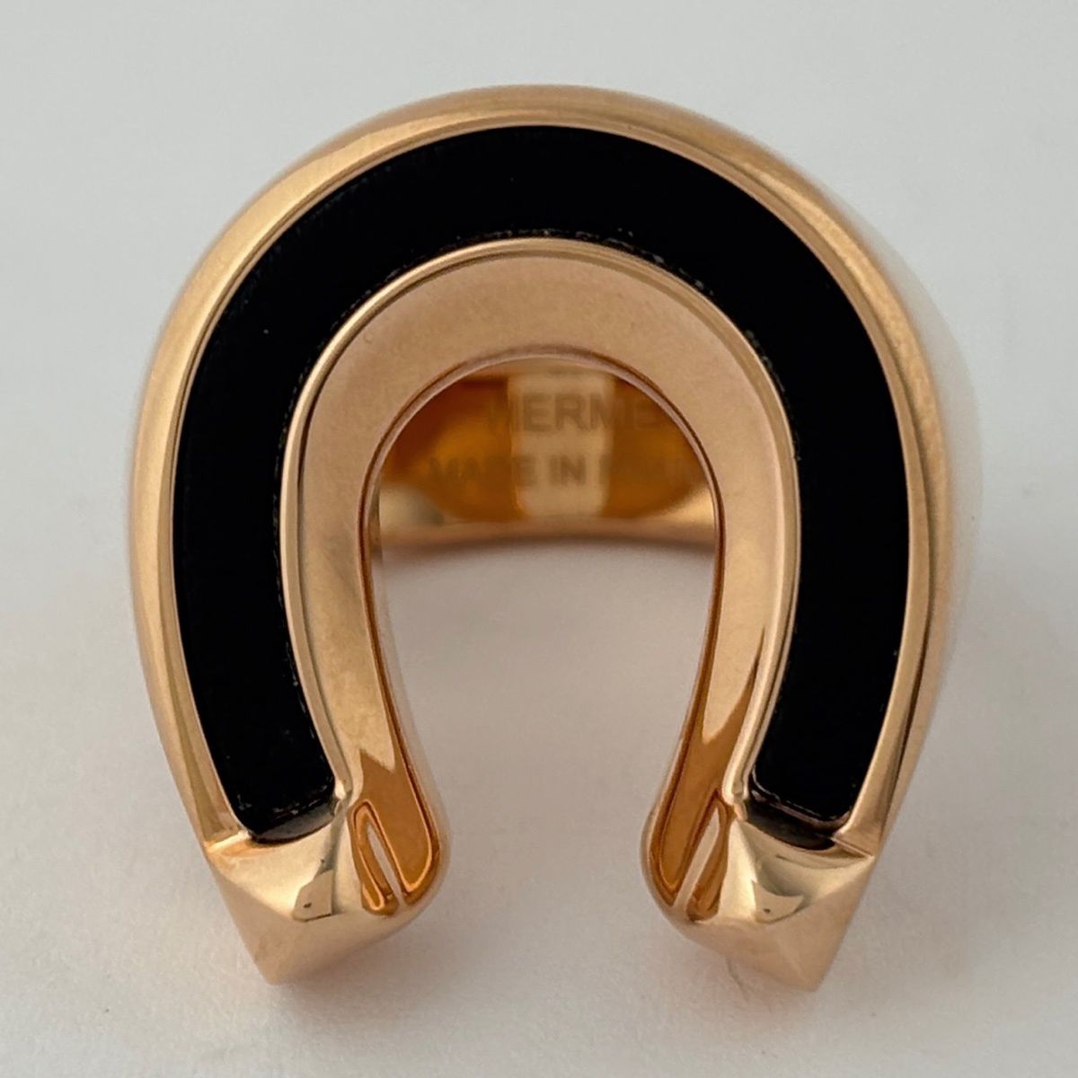 Hermes Joquette Ring Pink Gold Black