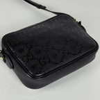 Gucci GG Pattern Shoulder Bag Star Leather Black — view 2