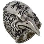Gucci Anger Forest Eagle Head Ring 925 Sterling Silver