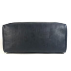 Dior Boston Bag Trotter Logo Leather Navy — view 5