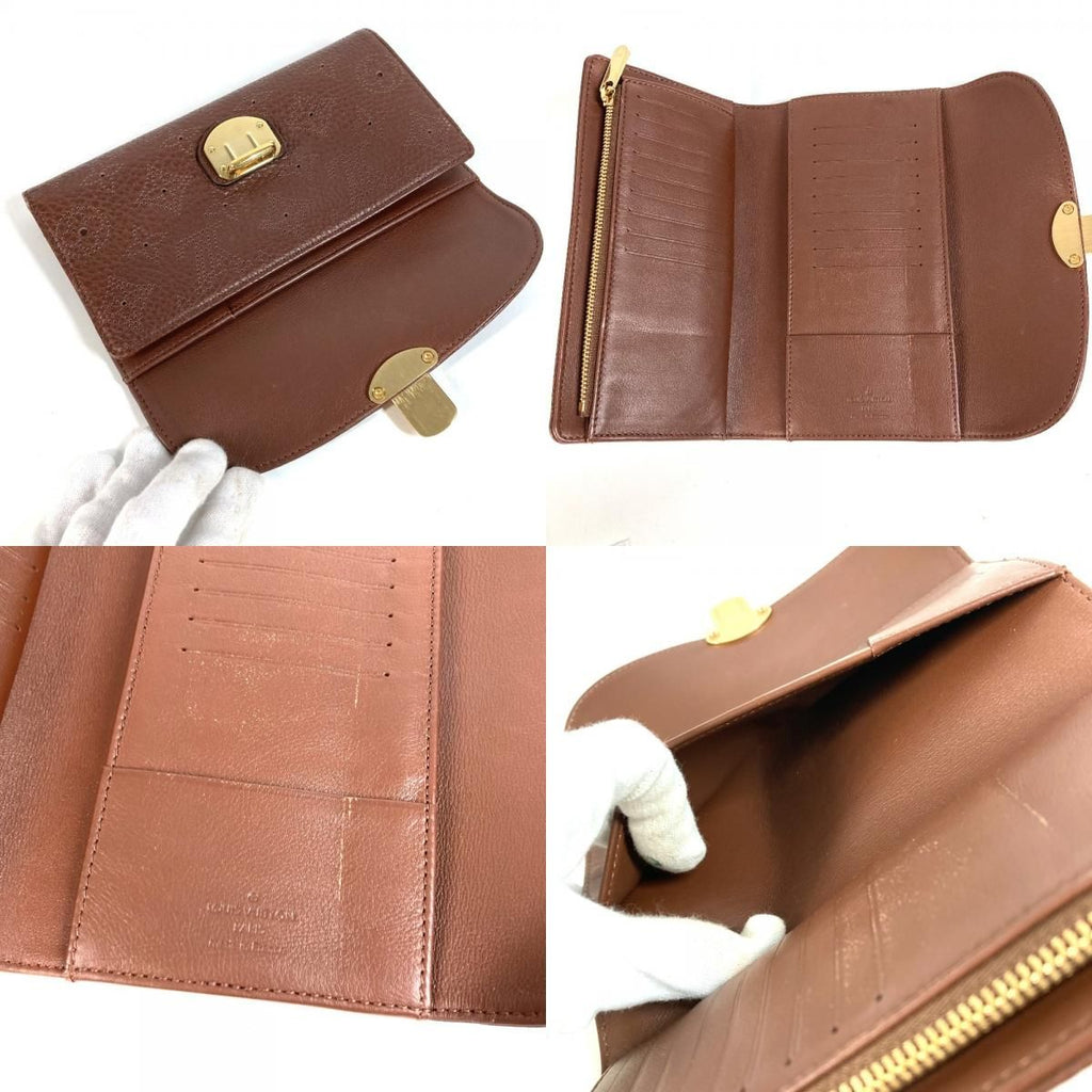 Louis Vuitton Wallet Portefeuille Amelia Monogram Mahina Brown — view 8