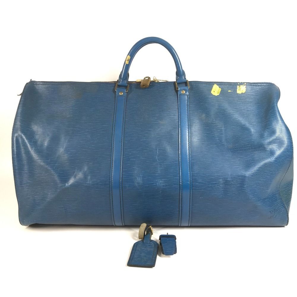 Louis Vuitton Boston Bag Keepall 60 Epi Leather Toledo Blue