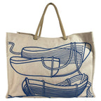 Hermes Shoulder Bag Thalassa Logo Cotton Beige — view 3