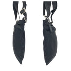 Prada Tessuto Black Silver Nylon Shoulder — view 8