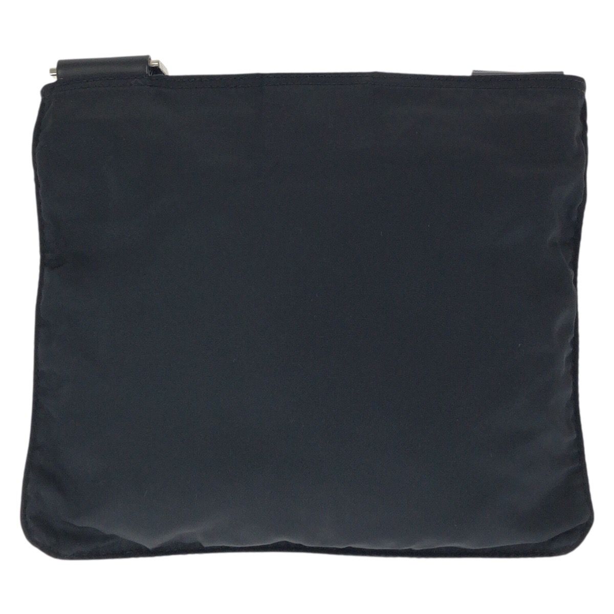 Prada Tessuto Black Silver Nylon Shoulder — view 2